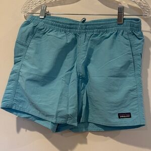 Patagonia Aqua Blue Baggies Shorts 5”
